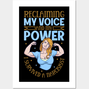 Reclaiming my voice and my power - I survived a narcissist Posters and Art